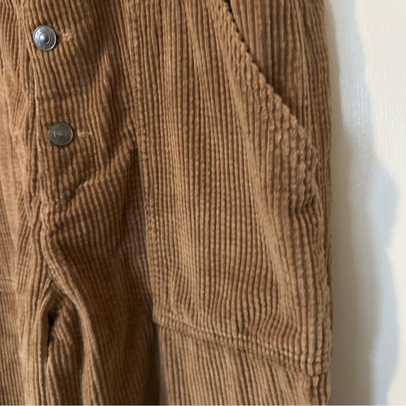 Aerie Corduroy Kick Flare Overall Womens Large Tan - Picture 7 of 12